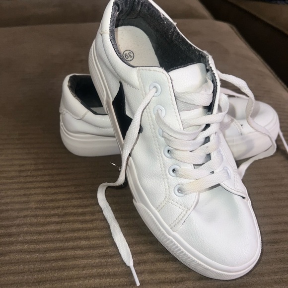 Shoes - White and Black Casual Sneakers